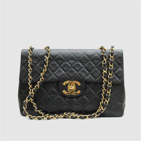 chanel classic flap bag jumbo|Chanel classic jumbo price.